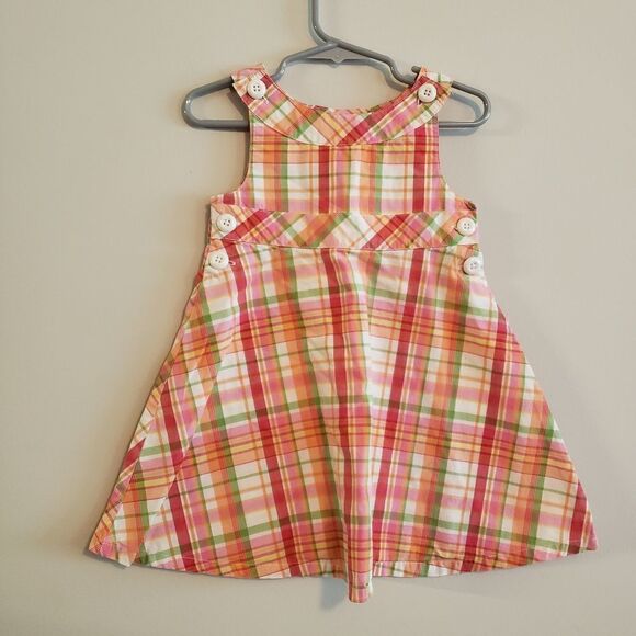 GYMBOREE PLAID SUMMER EASTER DRESS SIZE 18-24 MONTHS - Picture 1 of 4